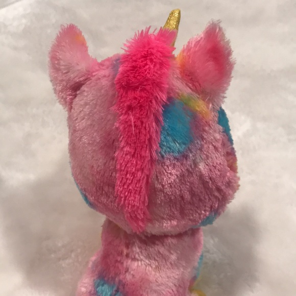 TY Beanie Boo Unicorn Bean Bag Plush Stuffed Animal - Picture 5 of 9